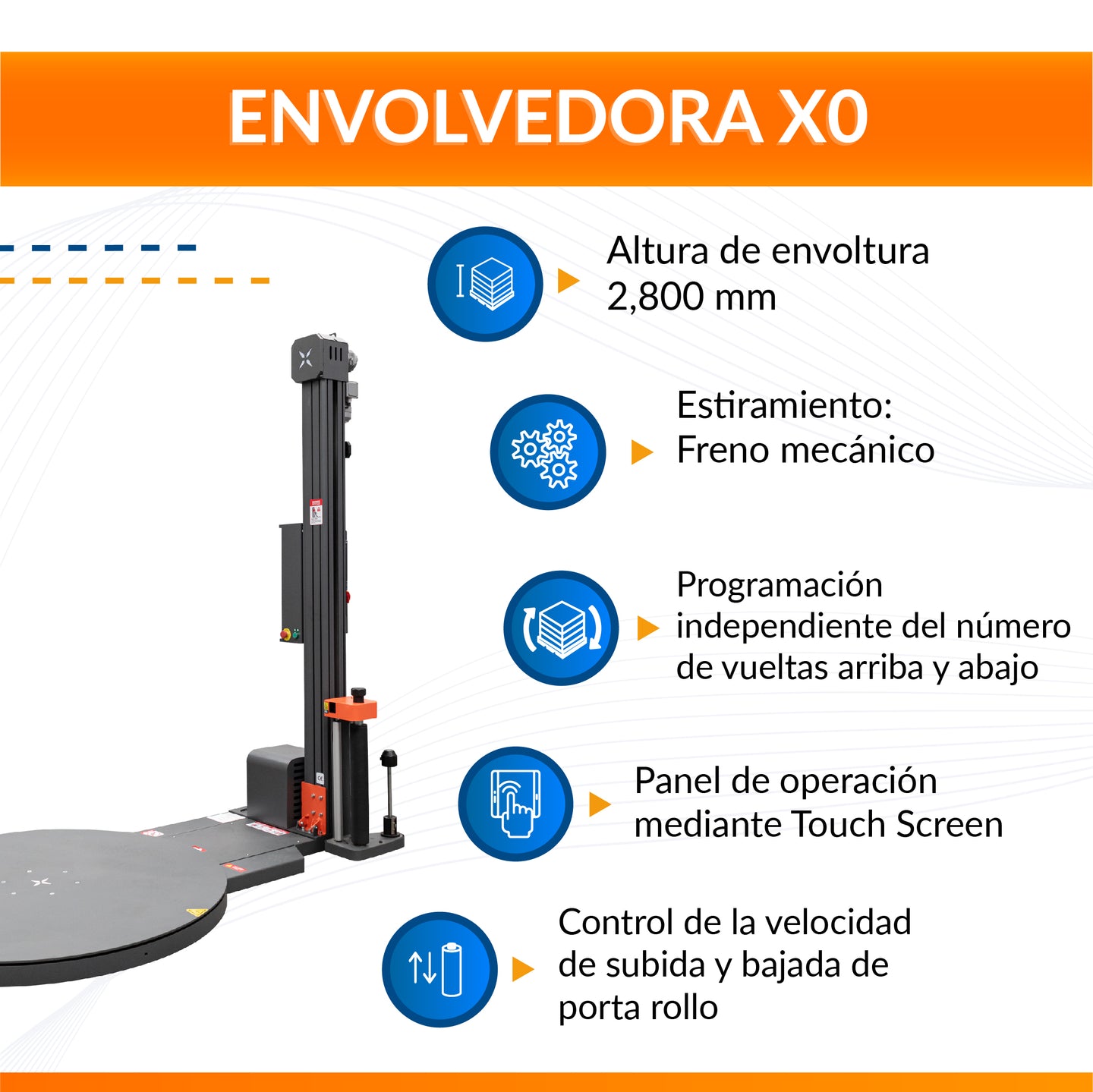 Máquina Envolvedora de Película Stretch X0